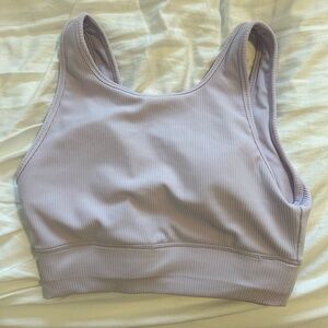 Soybu Lavender Ribbed Sports Bra